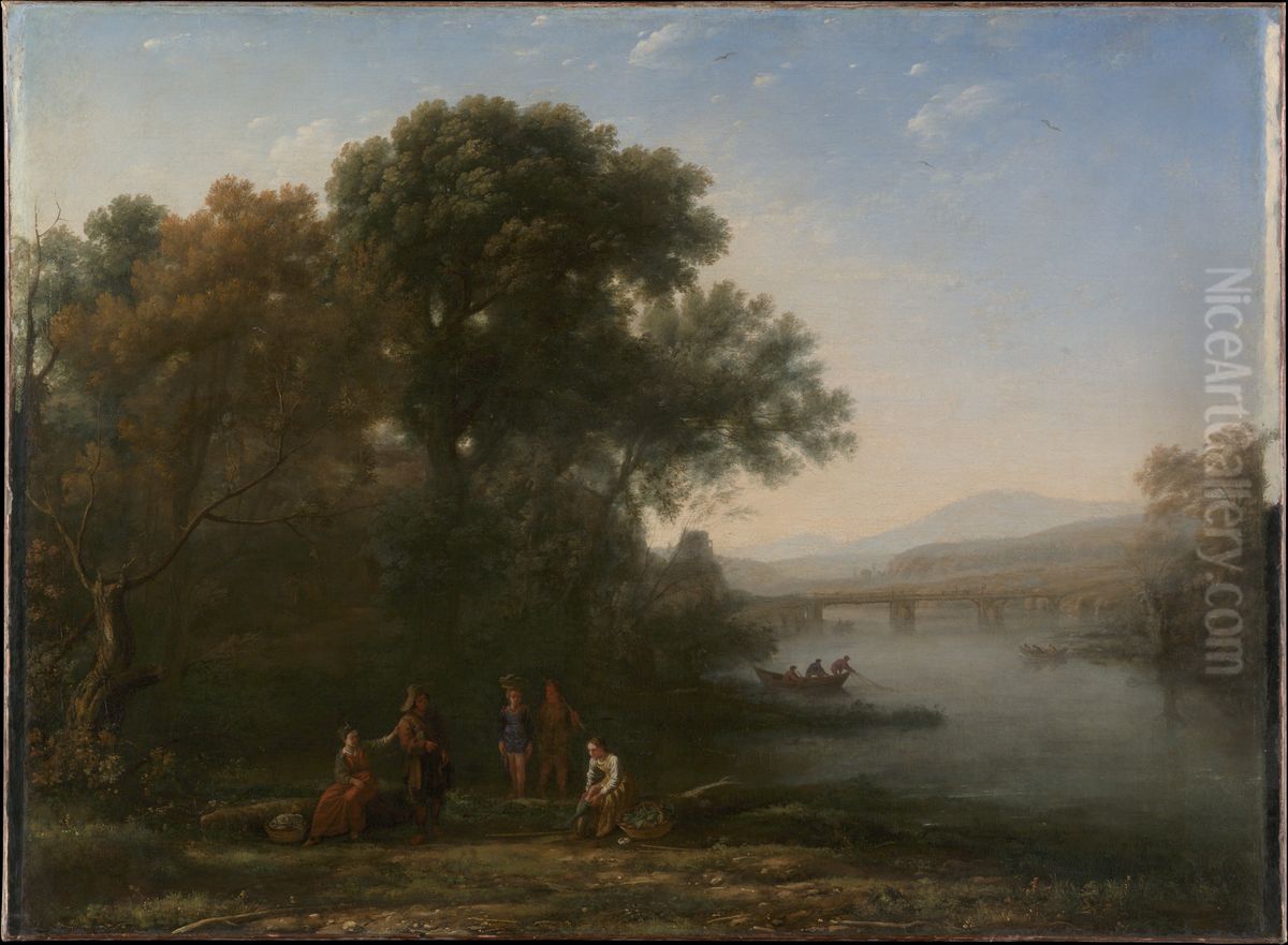 The Ford Oil Painting by Claude Lorrain (Claude Gellee)