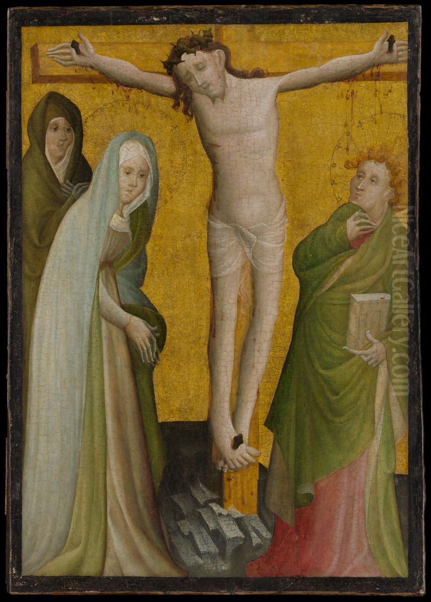 The Crucifixion Oil Painting by Master of the Berswordt Altar