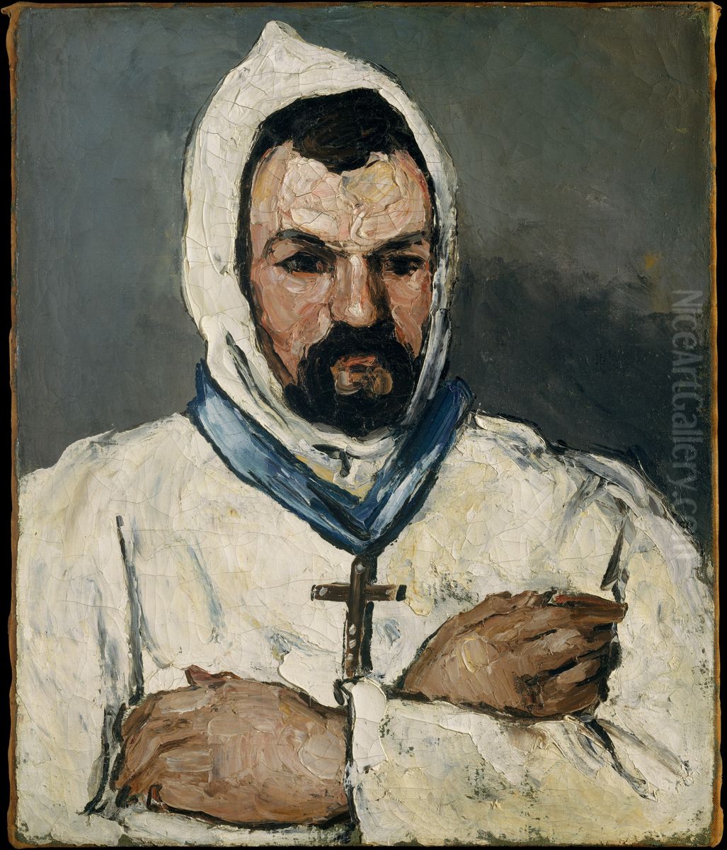 Portrait d'un moine (l'Oncle Dominique) Oil Painting by Paul Cezanne
