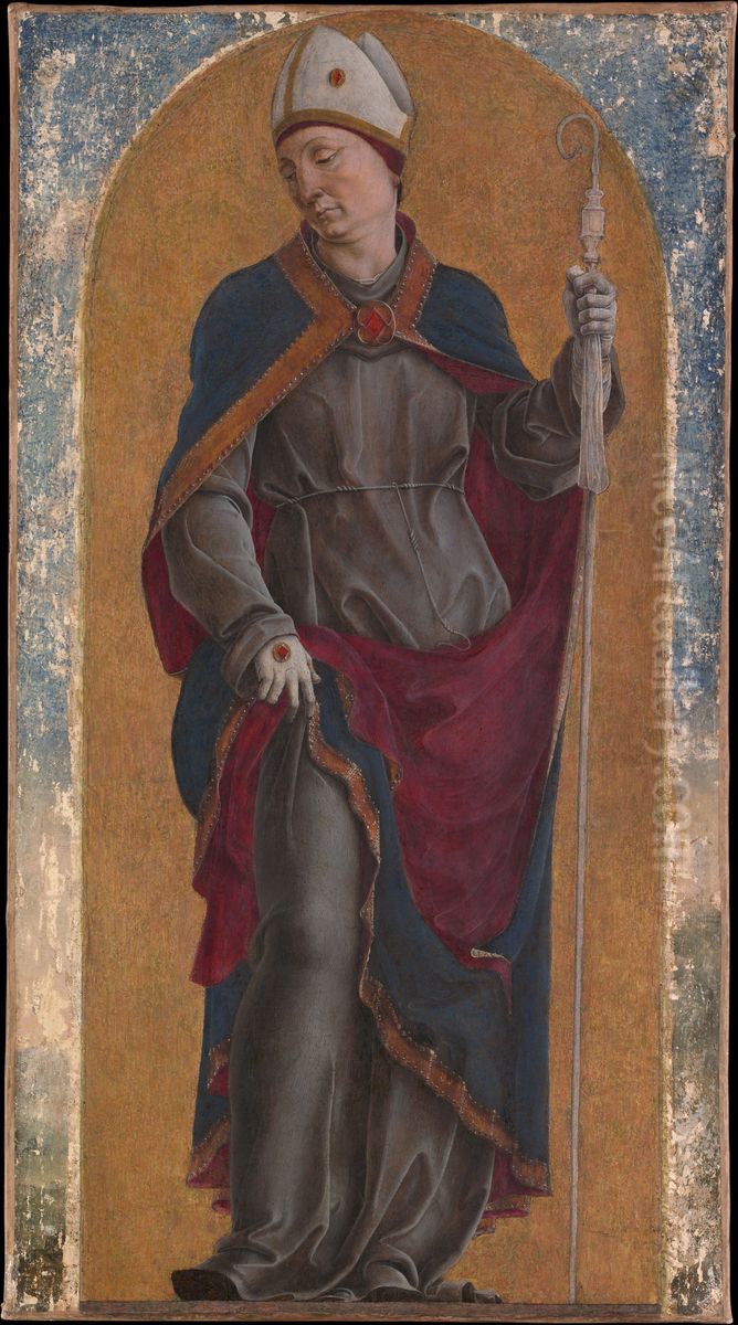 Saint Louis of Toulouse Oil Painting by Cosimo Tura