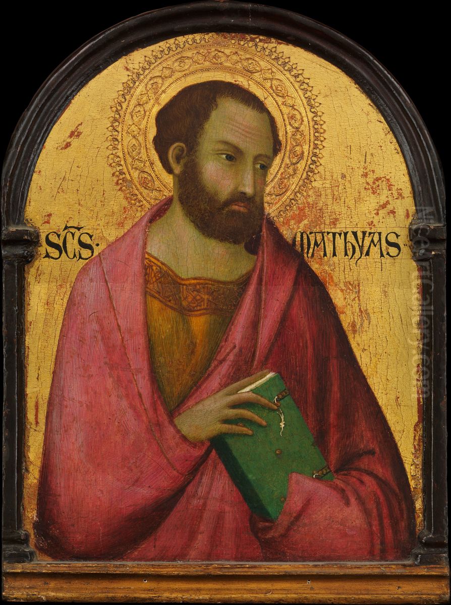 Saint Matthias Oil Painting by Simone Martini