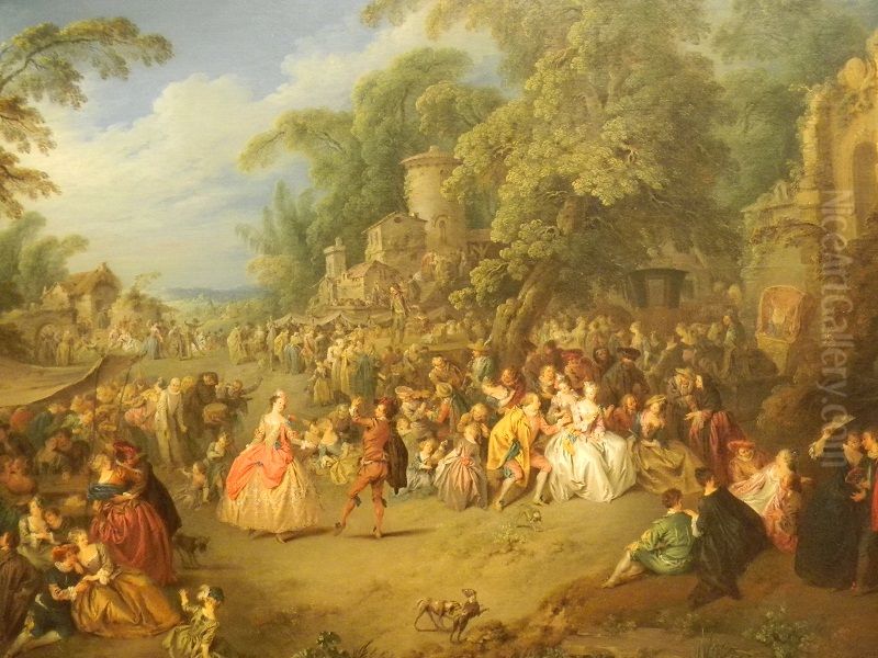 The Fair at Bezons Oil Painting by Jean-Baptiste Pater