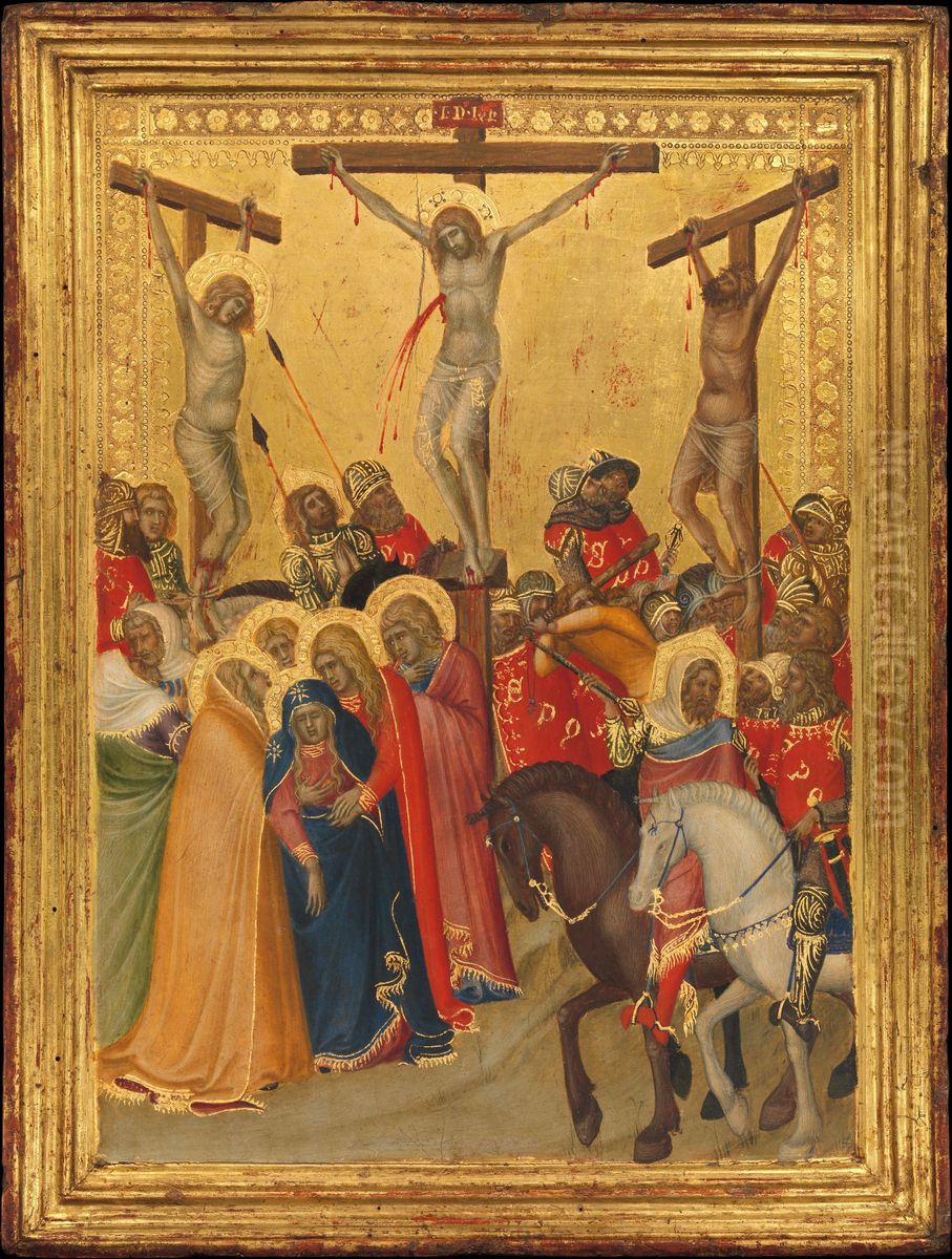 The Crucifixion Oil Painting by Pietro Lorenzetti