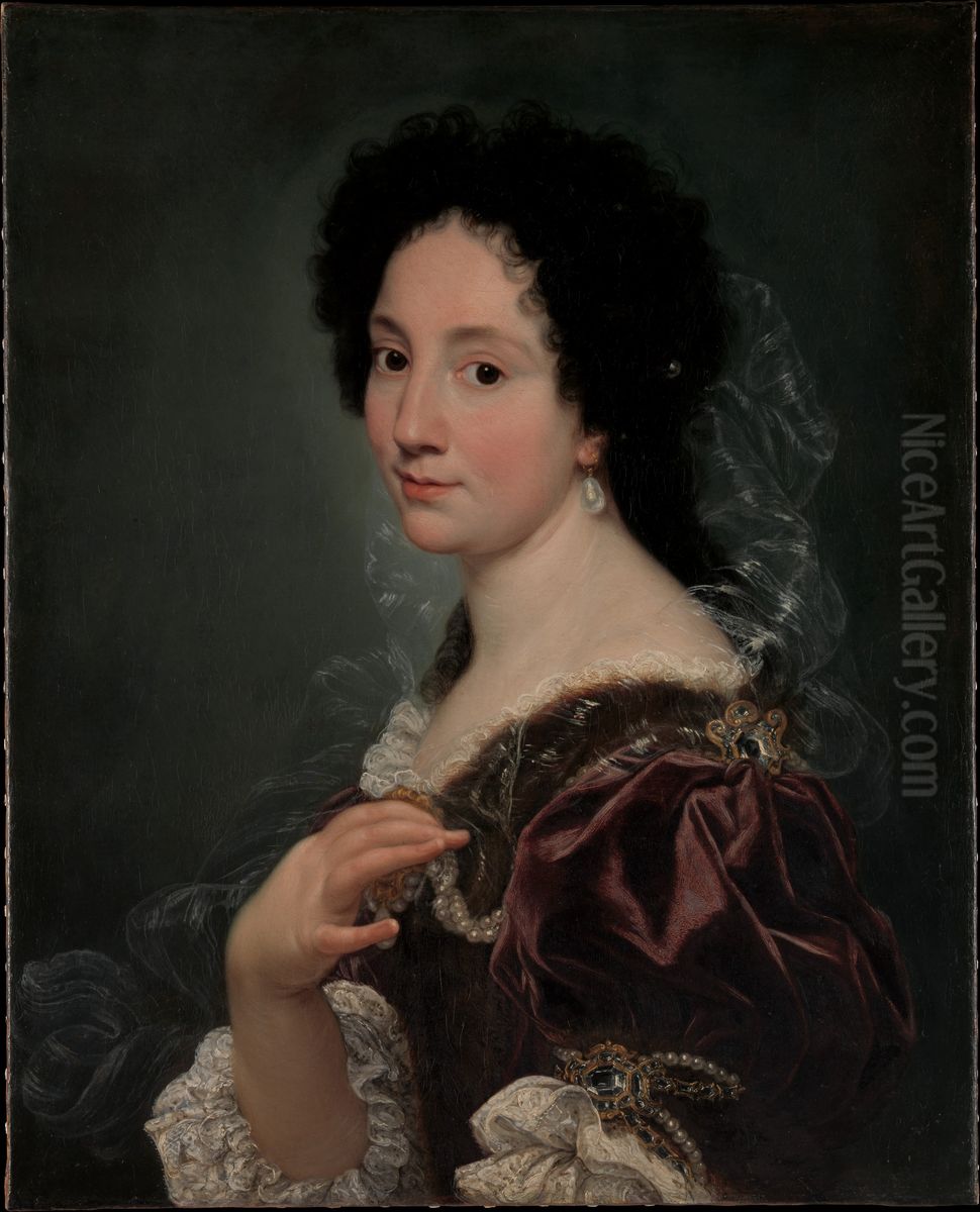 Portrait of a Woman Oil Painting by Giovanni Battista Gaulli