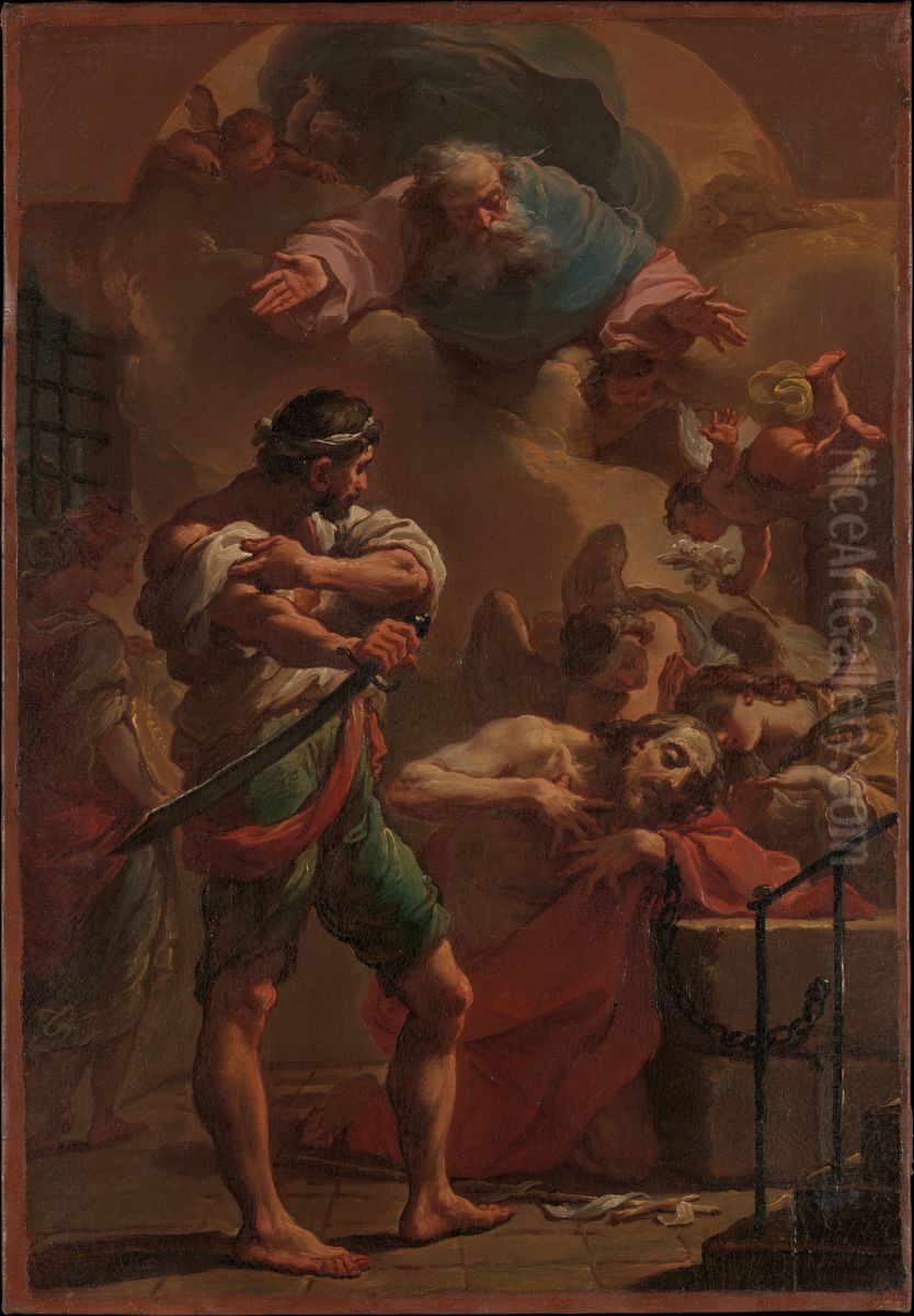 The Execution of Saint John the Baptist Oil Painting by Ubaldo Gandolfi