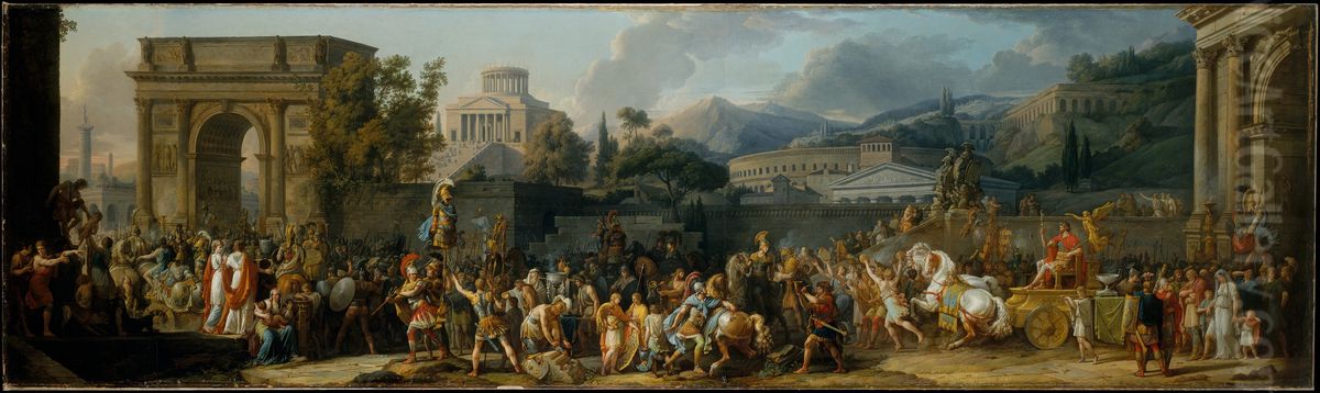 The Triumph of Aemilius Paulus Oil Painting by Carle Vernet