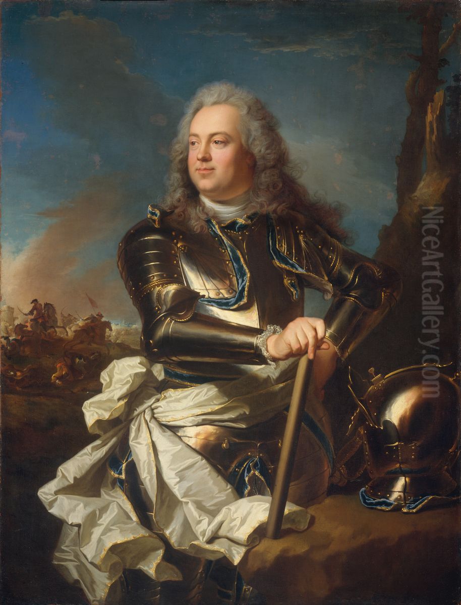 Portrait of a General Officer Oil Painting by Hyacinthe Rigaud