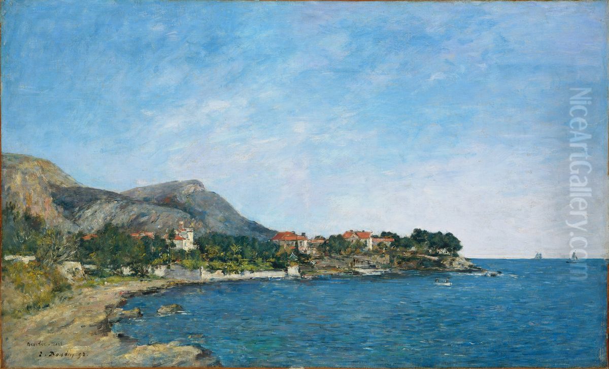 The Bay of Fourmis Oil Painting by Eugene Louis Boudin