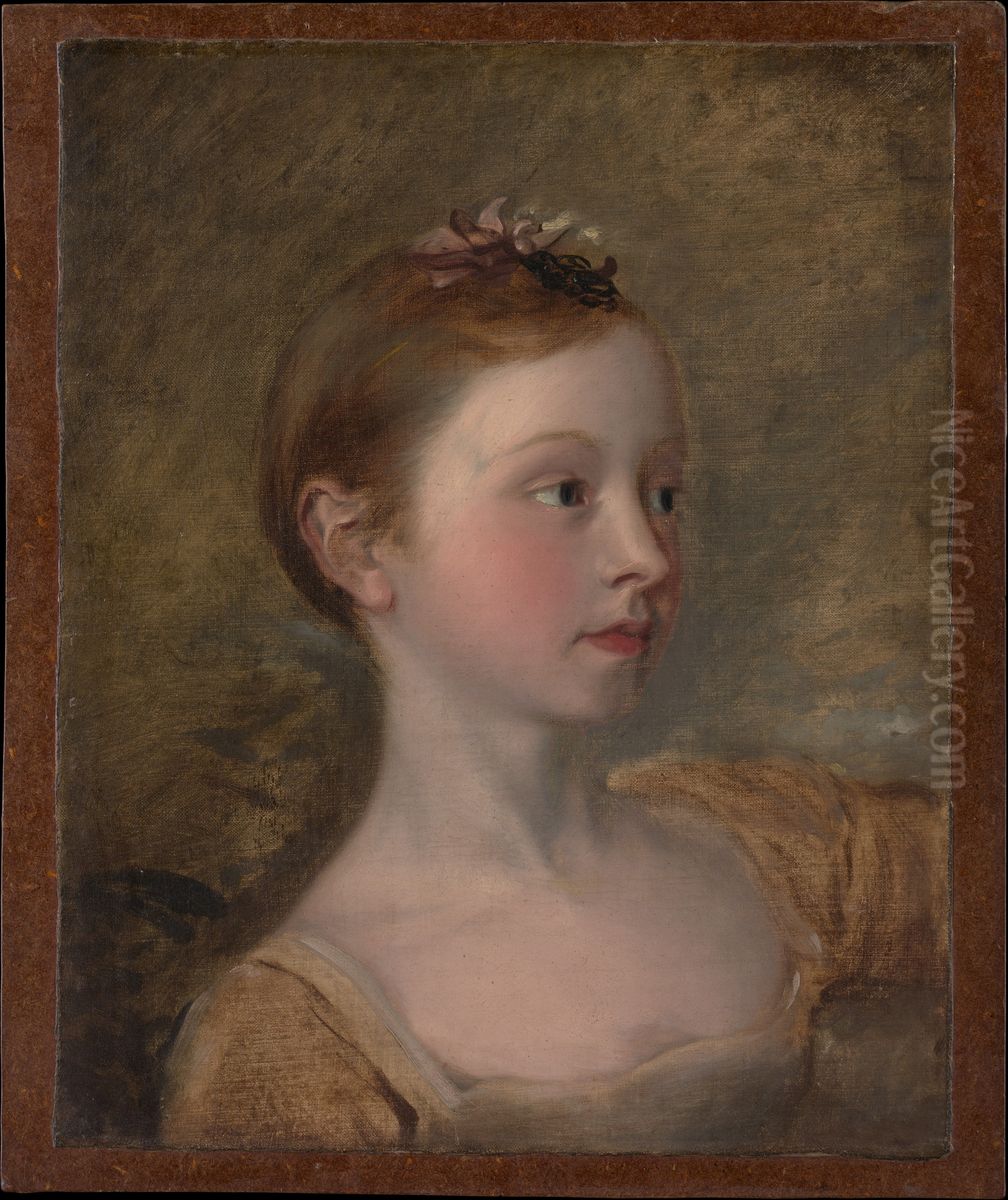 The Painter's Daughter Mary (1750-1826) Oil Painting by Thomas Gainsborough