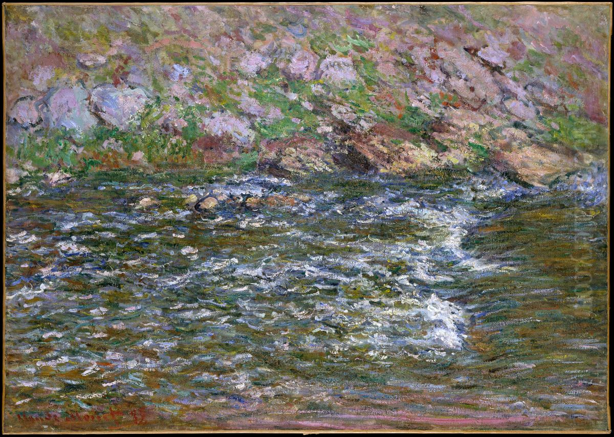 Rapids on the Petite Creuse at Fresselines Oil Painting by Claude Oscar Monet