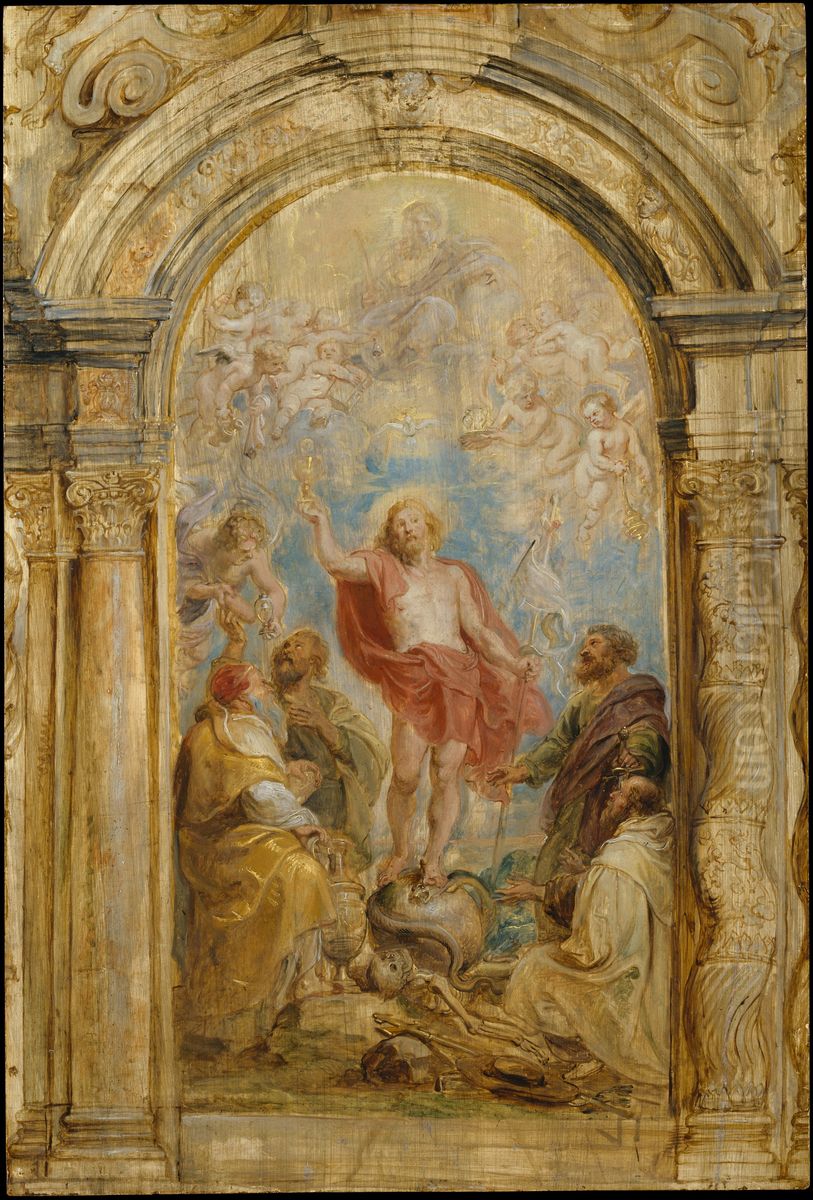 The Glorification of the Eucharist Oil Painting by (studio of) Rubens, Peter Paul