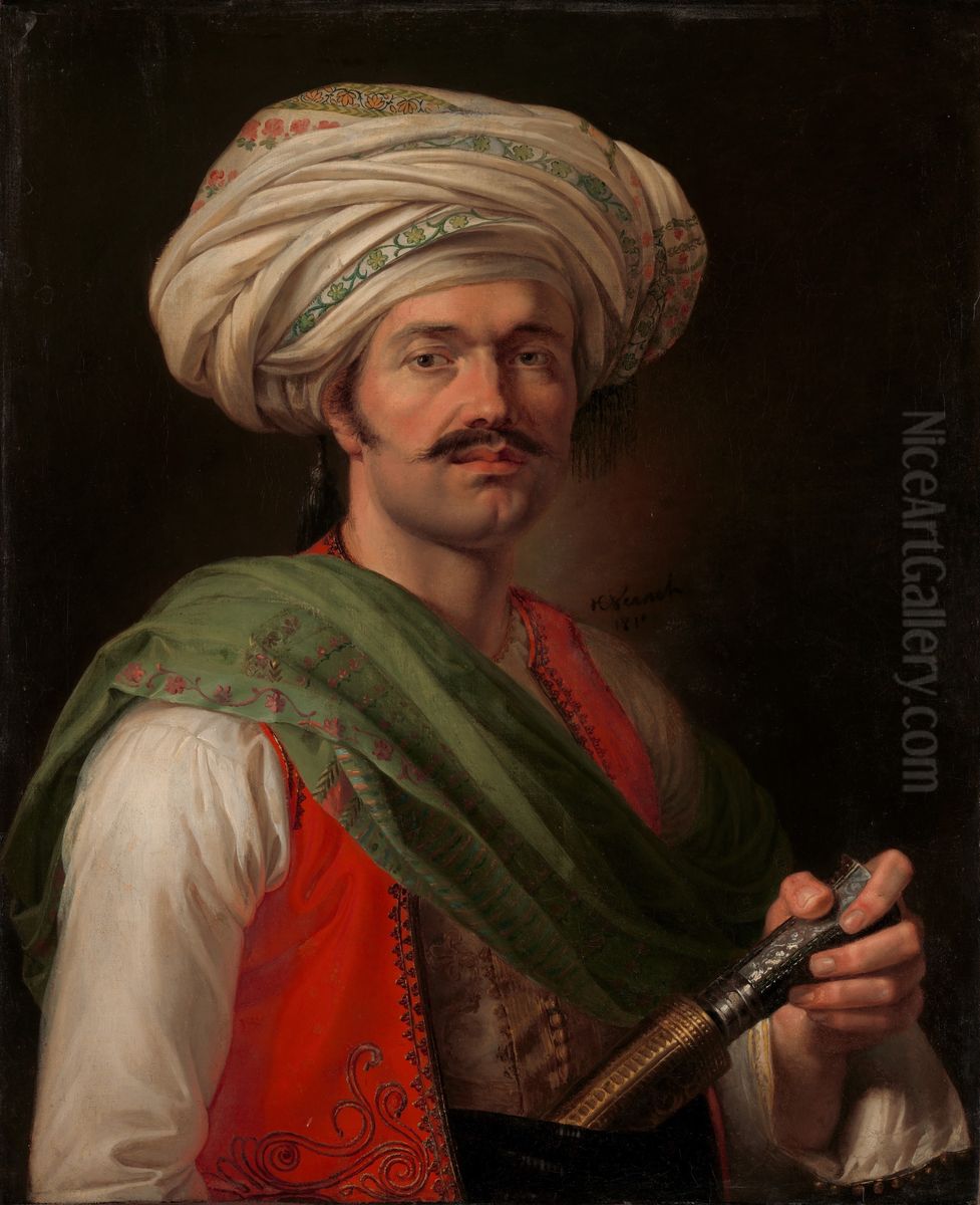 Roustam Raza Oil Painting by Horace Vernet