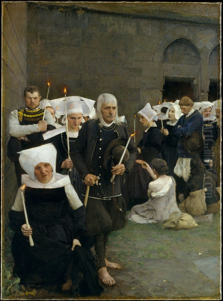 The Pardon in Brittany Oil Painting by Pascal Dagnan-Bouveret