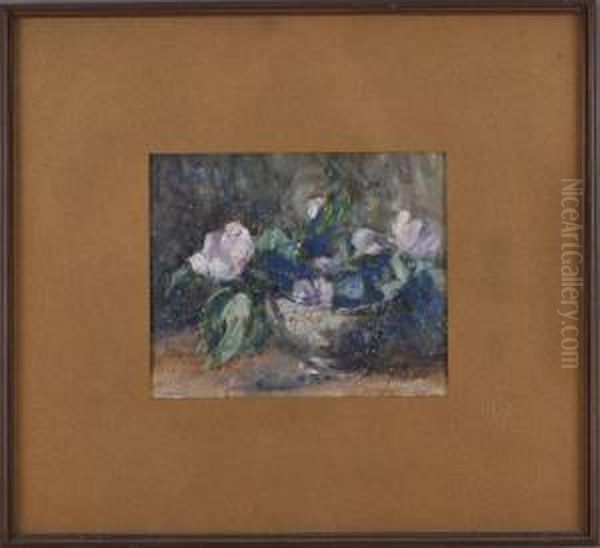 Peonies Oil Painting by William Carrigan