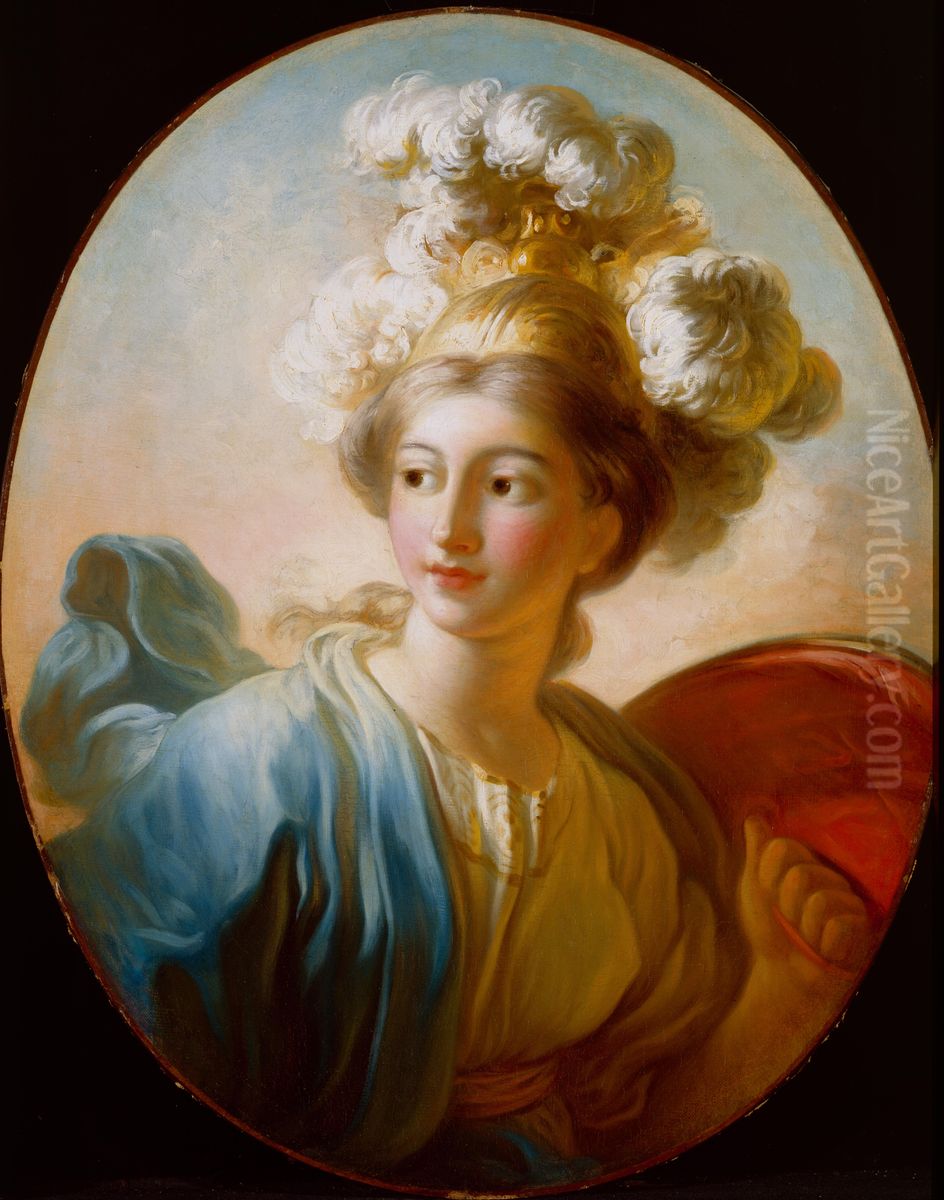 The Goddess Minerva Oil Painting by Jean-Honore Fragonard