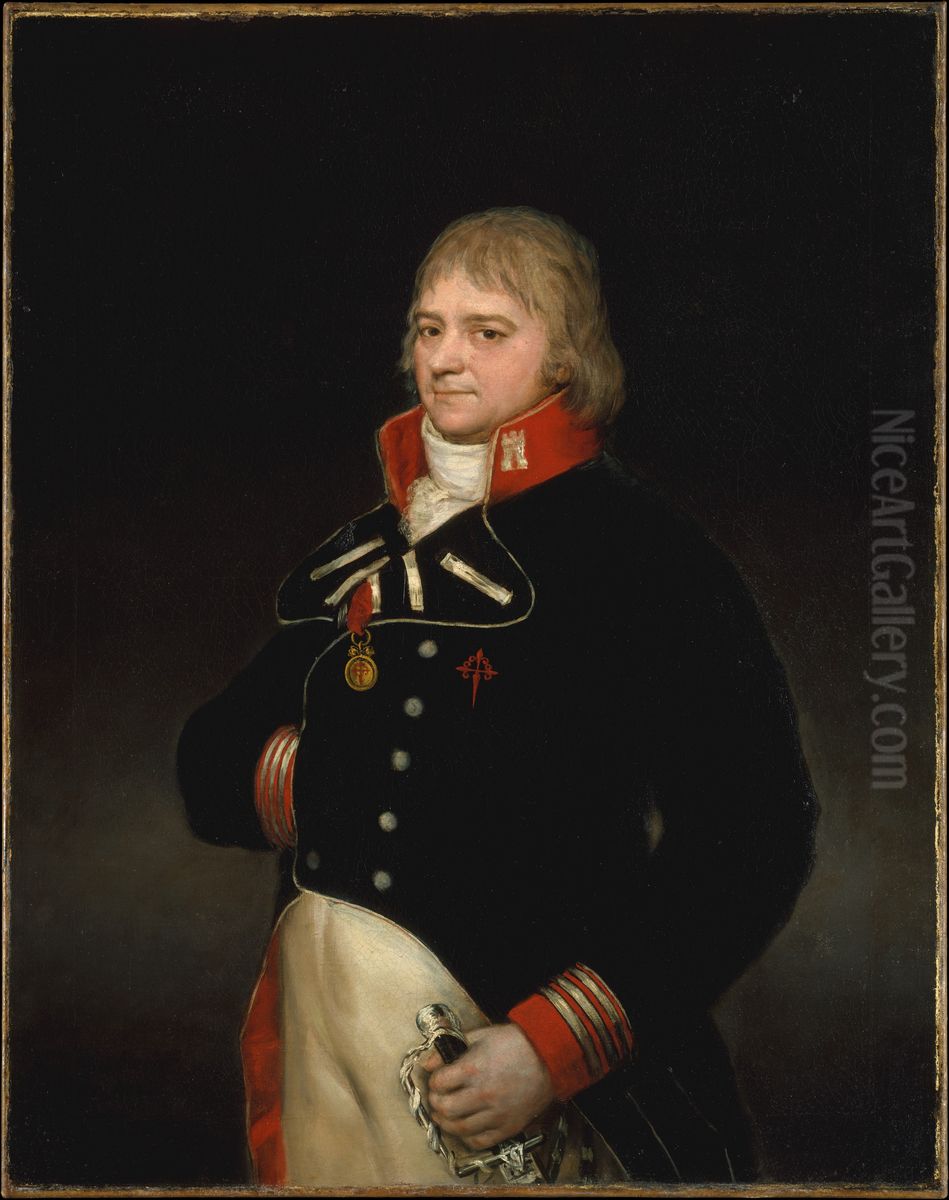 Ignacio Garcini y Queralt (1752-1825), Brigadier of Engineers Oil Painting by Francisco Goya Fuendetodos