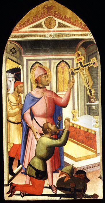 An Episode from the Life of Saint Giovanni Gualberto Oil Painting by Niccolo di Pietro Gerini