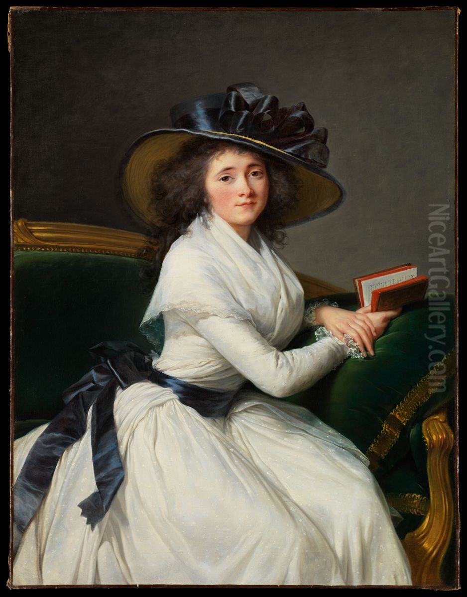 Comtesse de la Chatre (Marie Charlotte Louise Perrette Aglae Bontemps, 1762-1848) Oil Painting by Elisabeth Louise Vigee Le Brun