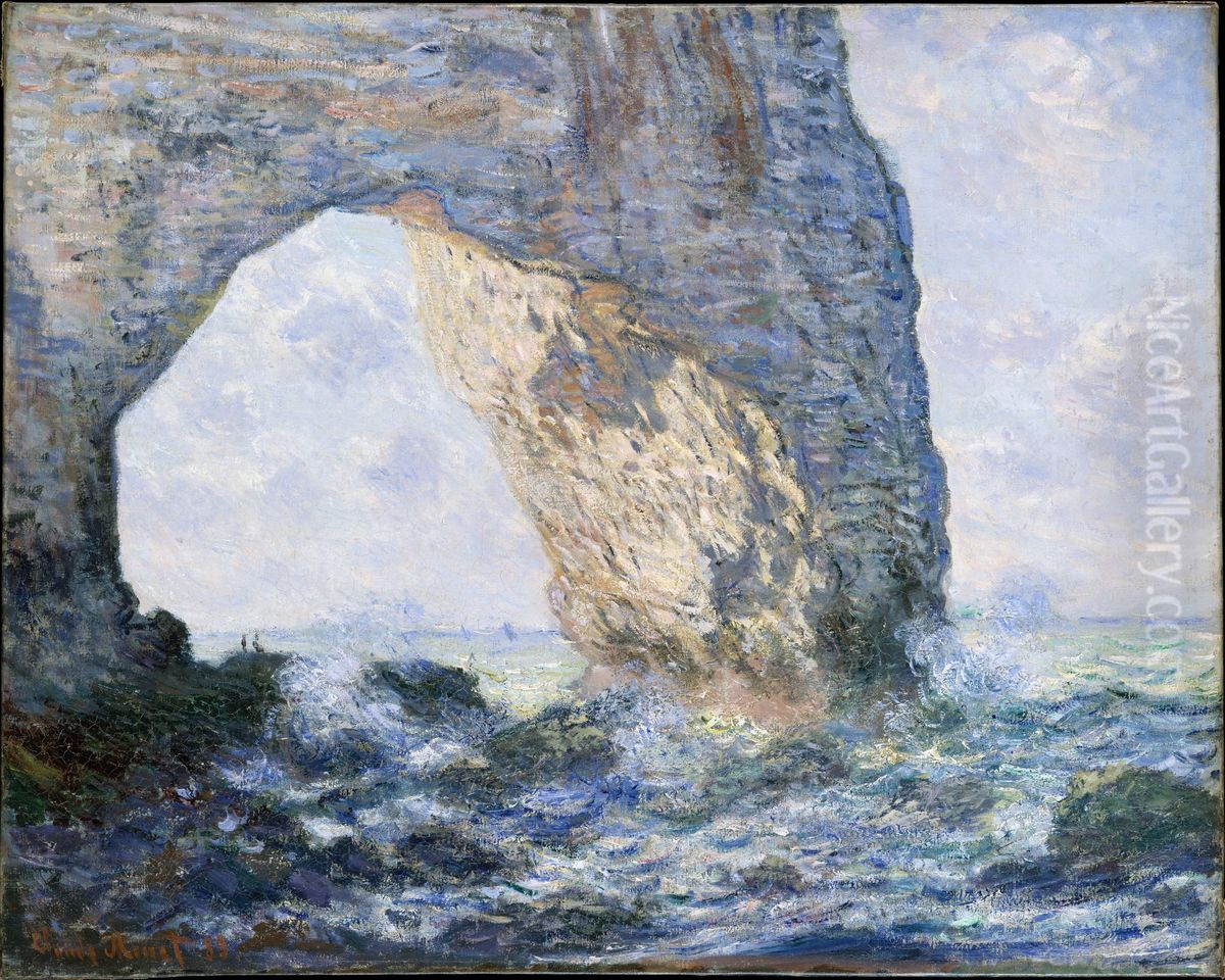 The Manneporte (Etretat) Oil Painting by Claude Oscar Monet