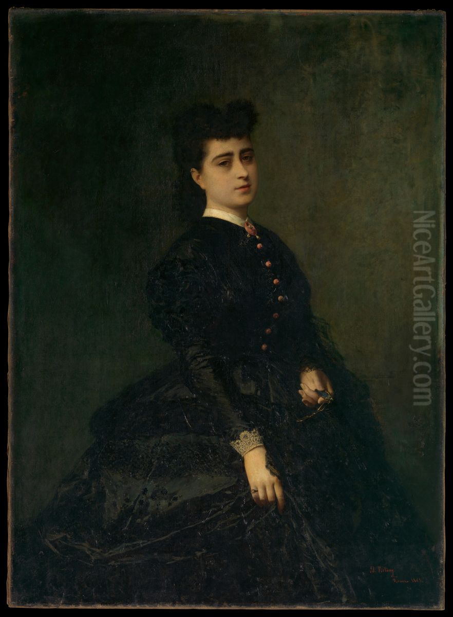 Madame Gaye Oil Painting by Maria Fortuny Marsal