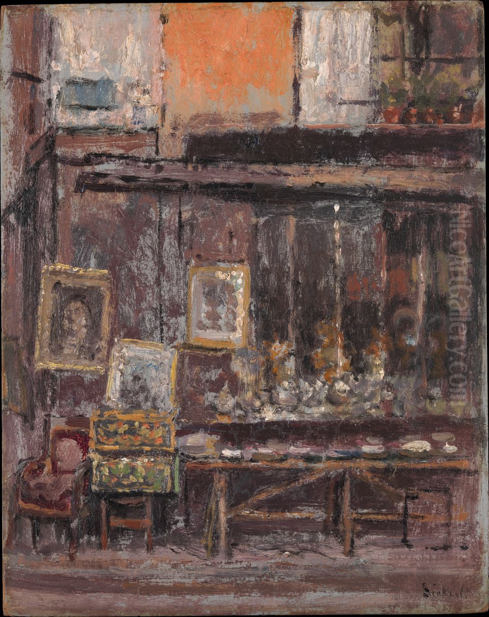 The Antique Shop Oil Painting by Walter Richard Sickert