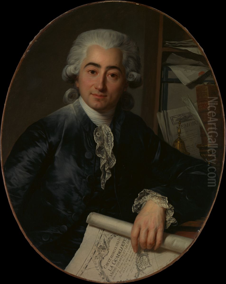 Eugene Joseph Stanislas Foullon d'Ecotier (1753-1821) Oil Painting by Antoine Vestier