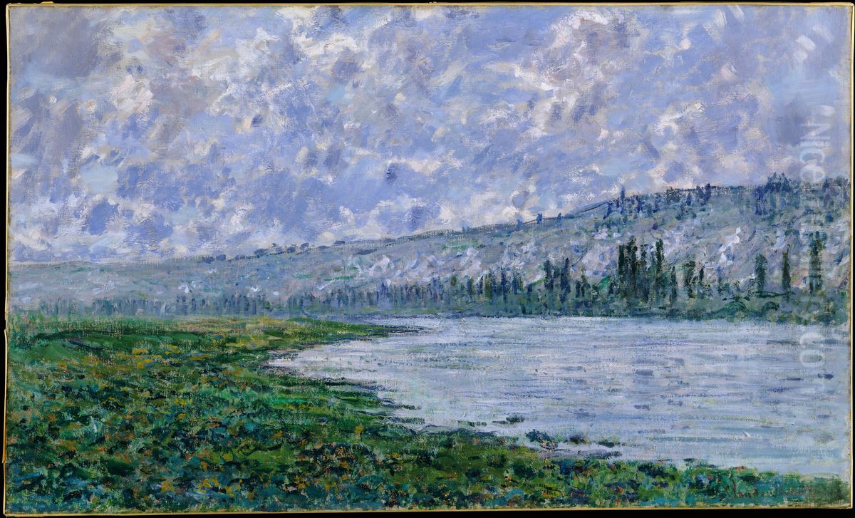 The Seine at Vetheuil Oil Painting by Claude Oscar Monet