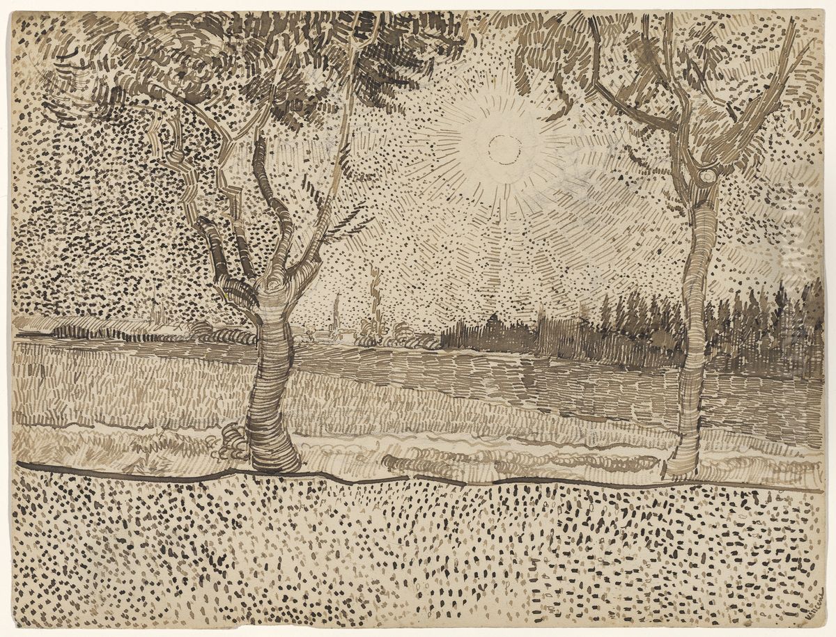 The Road to Tarascon. Oil Painting by Vincent Van Gogh