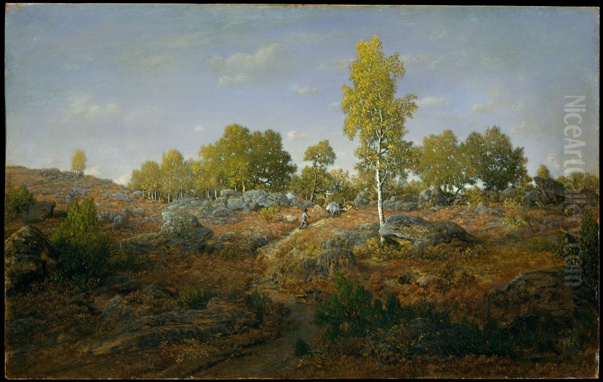 A Path among the Rocks Oil Painting by Theodore Rousseau
