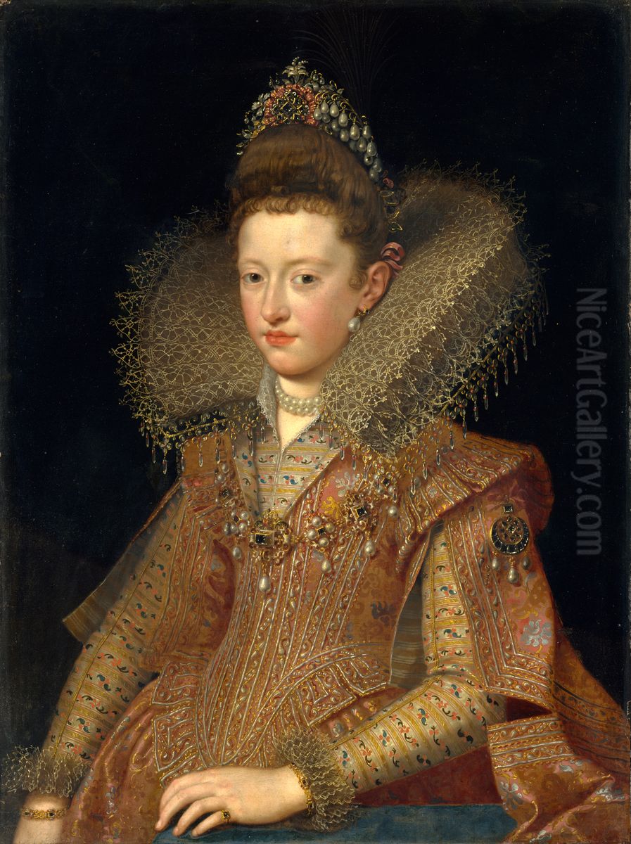 Margherita Gonzaga (1591-1632), Princess of Mantua Oil Painting by Frans Pourbus the younger
