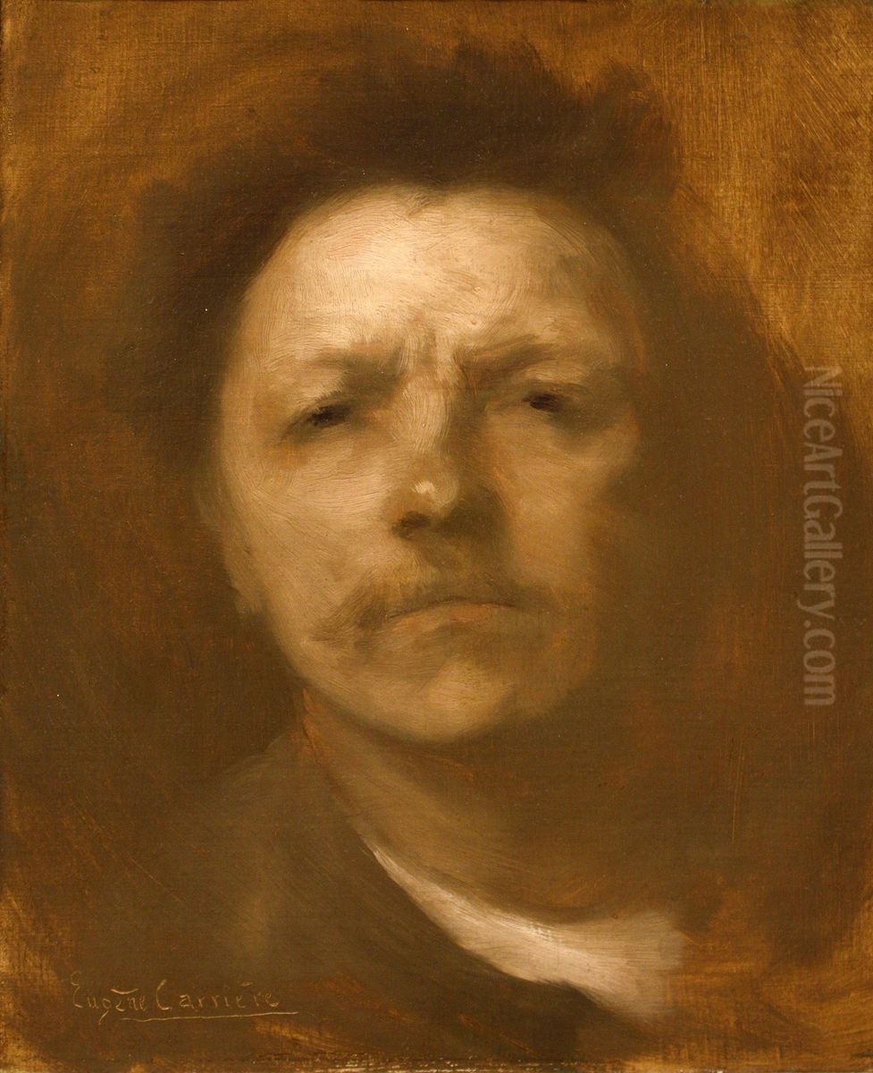 Self-portrait Oil Painting by Eugene Carriere