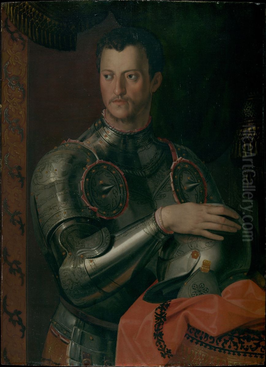 Cosimo I de' Medici (1519-1574) Oil Painting by Bronzino