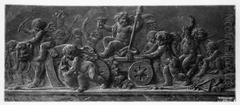 The Triumph of Bacchus Oil Painting by Piat Joseph Sauvage