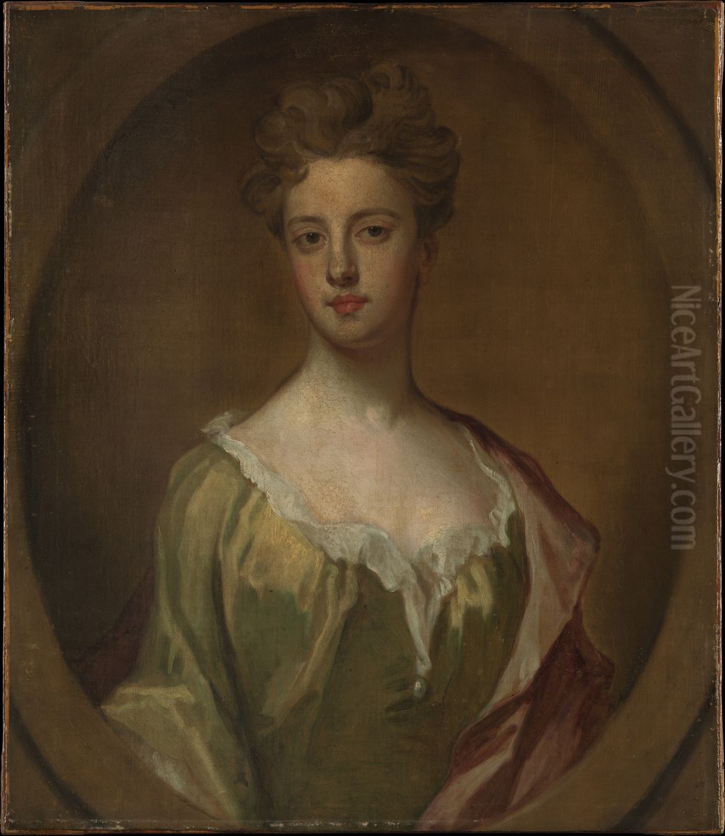 Lady Mary Berkeley, Wife of Thomas Chambers Oil Painting by Godfrey Kneller