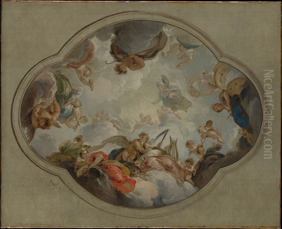 Allegory of the Arts Oil Painting by Jacob de Wit