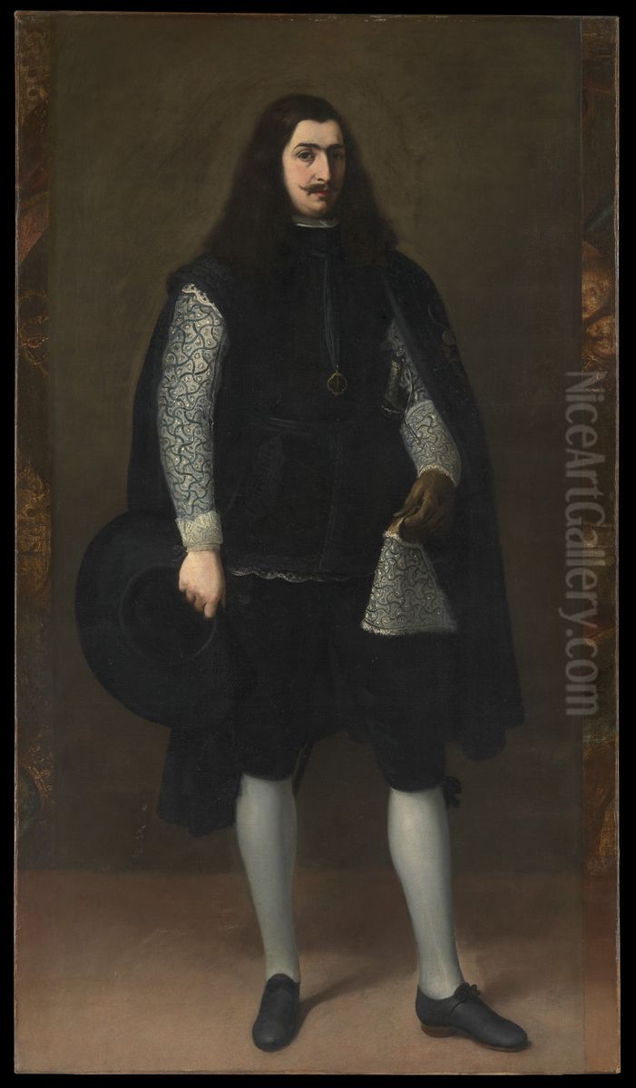 A Knight of Alcantara or Calatrava Oil Painting by Bartolome Esteban Murillo