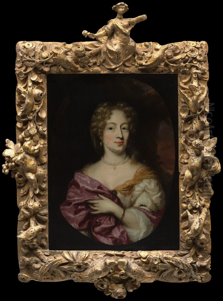 Ingena Rotterdam (died 1704), Betrothed of Admiral Jacob Binkes Oil Painting by Nicolaes Maes