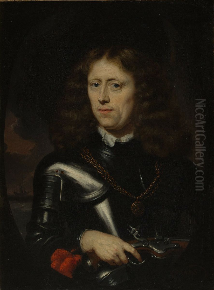 Admiral Jacob Binkes (born about 1640, died 1677) Oil Painting by Nicolaes Maes