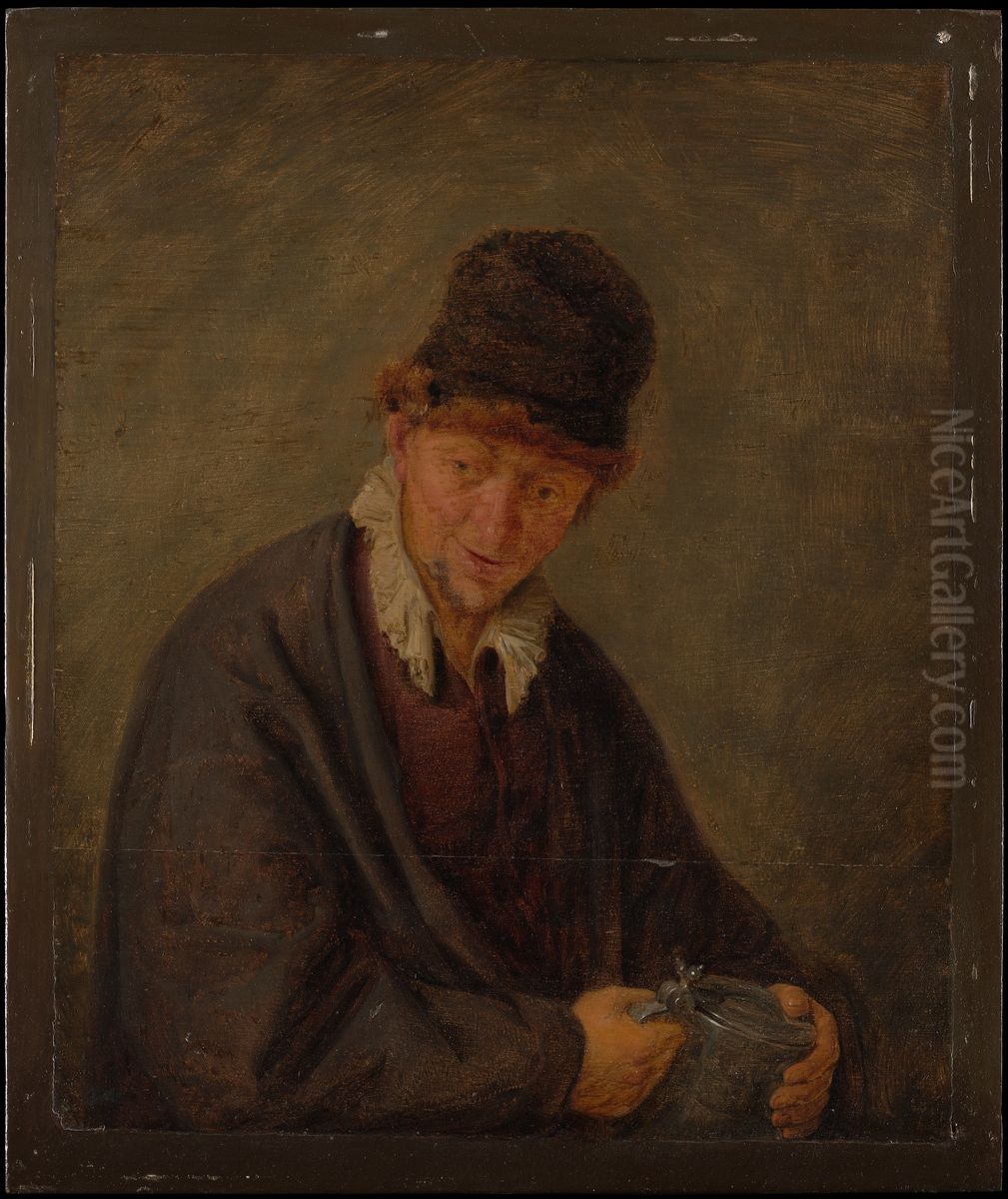 Man with a Tankard Oil Painting by Adriaen van Ostade