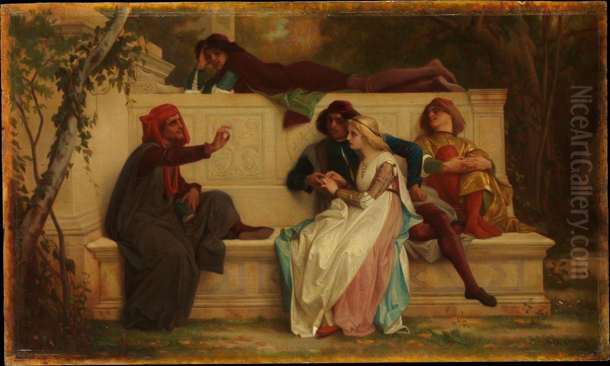 Florentine Poet Oil Painting by Alexandre Cabanel