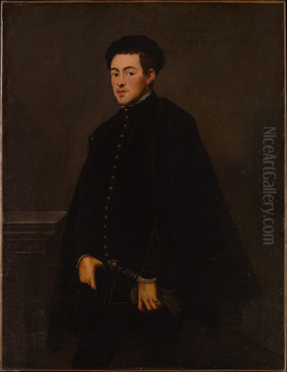 Portrait of a Young Man Oil Painting by Jacopo Tintoretto