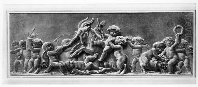 Infant Bacchanal Oil Painting by Piat Joseph Sauvage