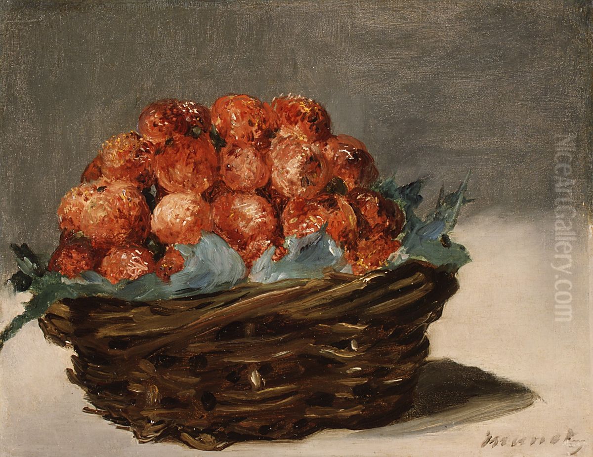Strawberries Oil Painting by Edouard Manet