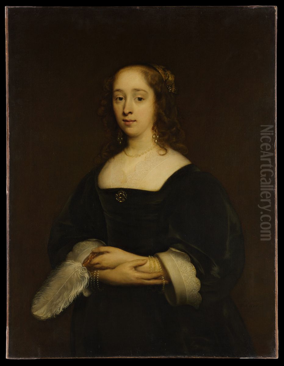 Portrait of a Woman Oil Painting by Cornelis Janssens van Ceulen
