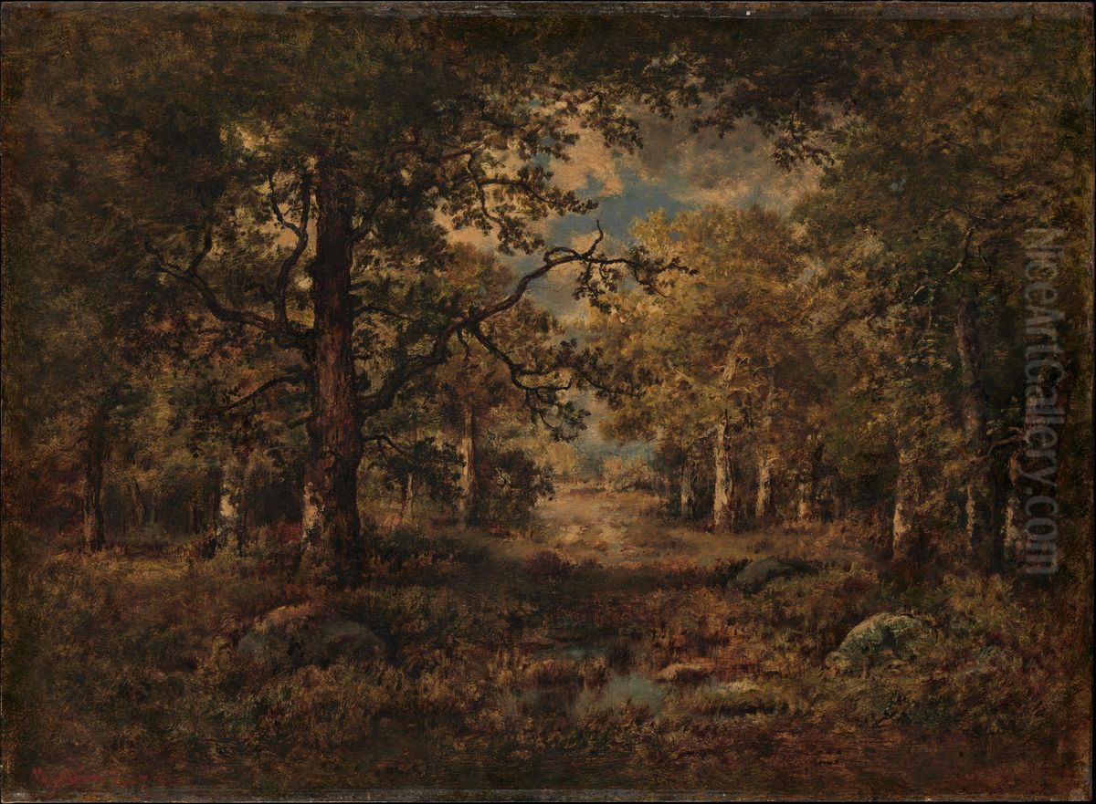 Fontainebleau Oil Painting by Narcisse Virgilio Diaz