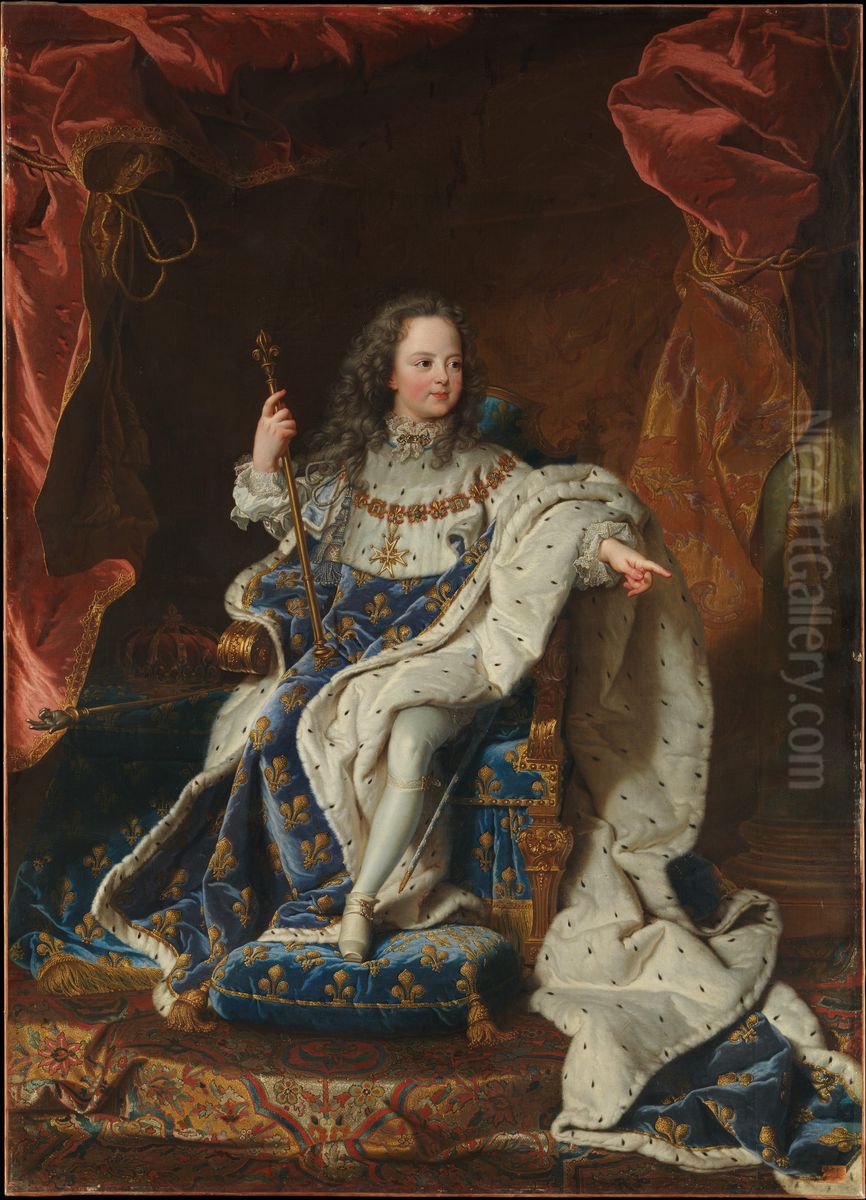 Louis XV of France as a child Oil Painting by Hyacinthe Rigaud