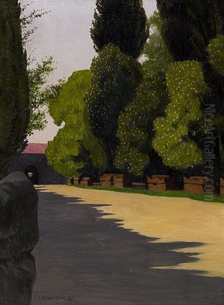 Les Alyscamps, soleil matin Arles Oil Painting by Felix Vallotton