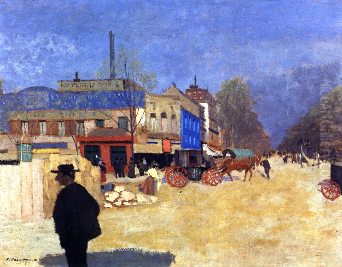 Place Clichy, Paris. Oil Painting by Felix Vallotton