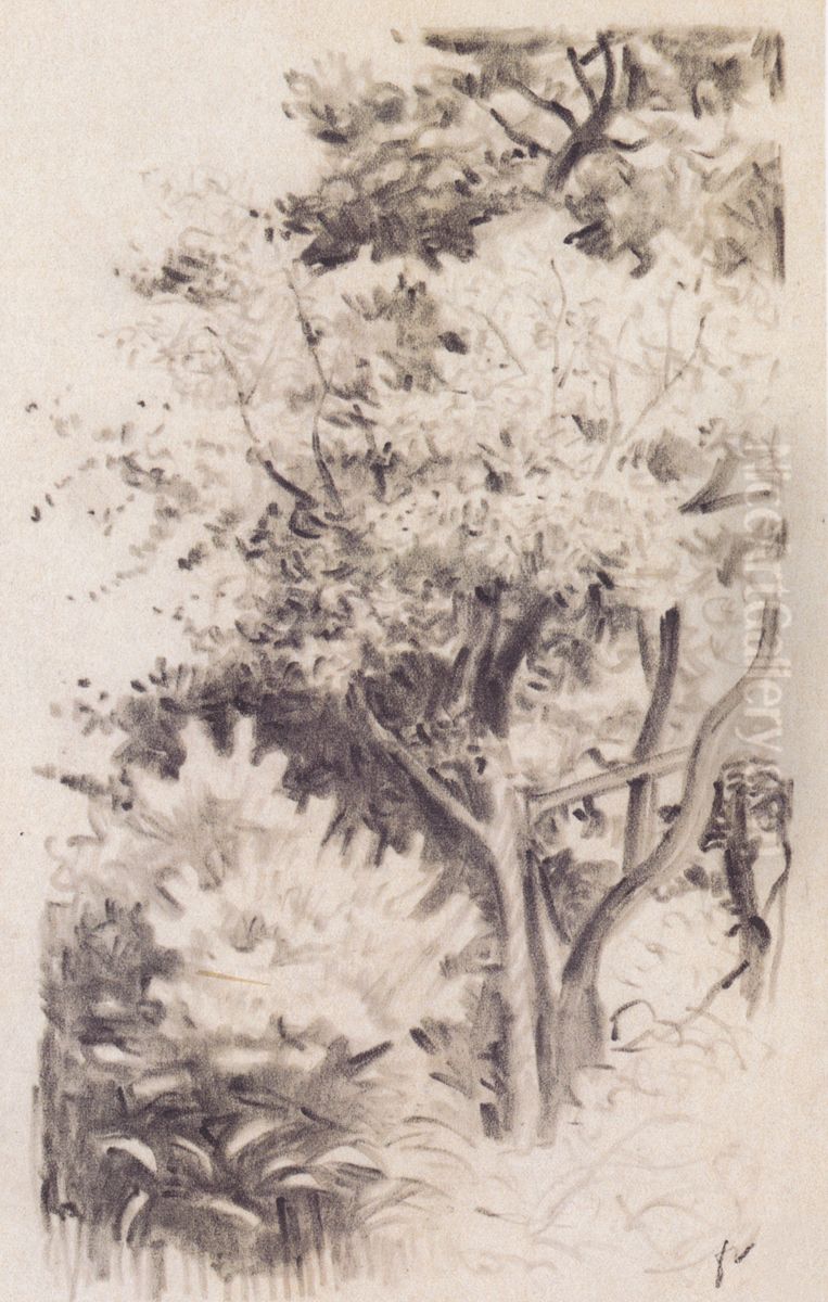 USous-bois Oil Painting by Felix Vallotton