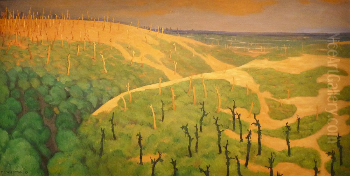 Le bois de la Gruerie et le ravin des Meurissons Oil Painting by Felix Vallotton